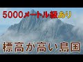 標高が高い島国はどの国か