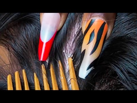 ASMR | Nitpicking and Scalp Scratching For Sound SLEEP 😴