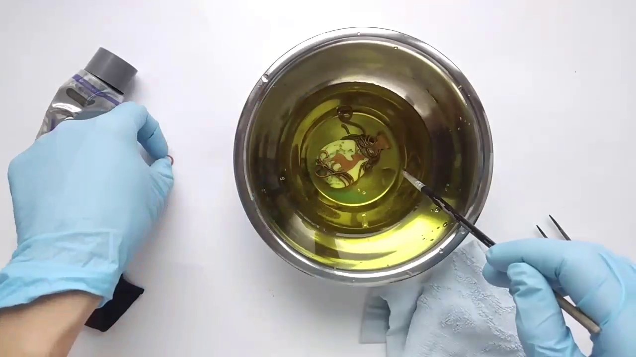 Patina on copper jewelry by liver of sulfur YouTube