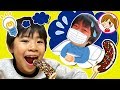 風邪をひいたお兄ちゃんのためにチョコバナナを作るよ♪　アンパンマン　おもちゃ　おやつ　寸劇　みーたんおねえさん