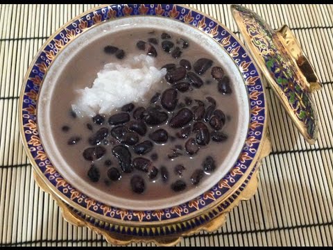 Coconut Sticky Rice With Coconut Black Bean Soup Recipes. ข้าวเหนียวถั่วดำ