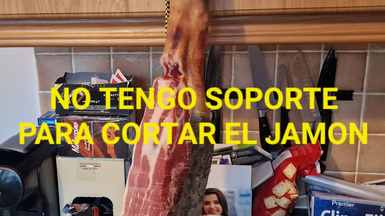No tengo soporte para el Jamón en Irlanda, truco para poder cortarlo sin problema.