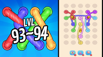 🏅 TANGLE ROPE 3D 🤪 Level 93~94 🧩 Gameplay Walkthrough