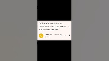 tcs nqt admit card for the June 15th #tcs #nqt #admitcard