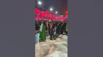 لحظة دخول عيسى المسيح بين الحرمين Jesus Shows In Karbala 