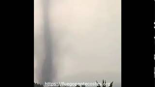 Doble tornado en Hueyotlipan Tlaxcala Mexico