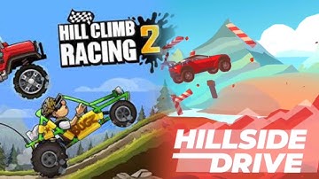 Hill Climb Racing 2 vs Hillside Drive || iOS/Android