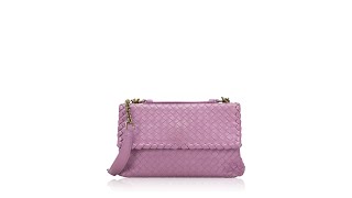 Bottega Veneta Nappa Intrecciato Olimpia Small Shoulder Bag Hortensia