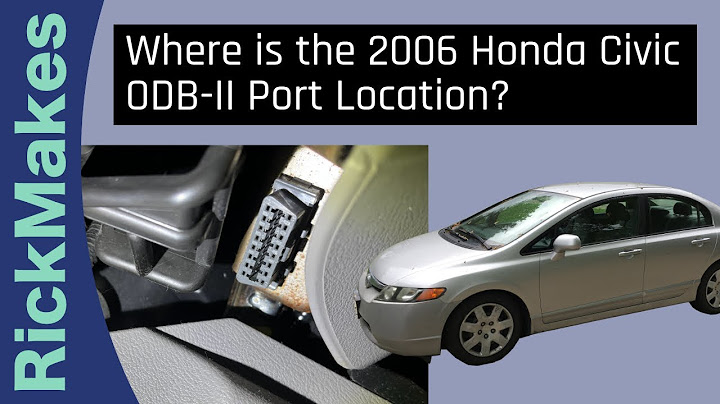 Honda civic 2006 obd port location