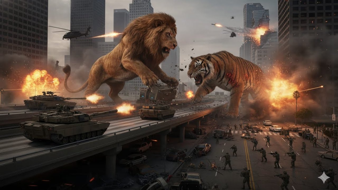 US Army Response to Monster Attack in Los Angeles | Realistic CGI Military Operation