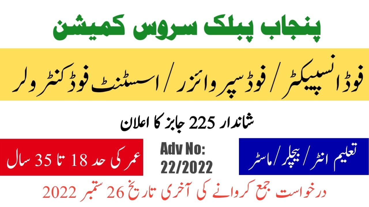 ppsc-jobs-2022-announced-apply-online-food-inspector-jobs-pakistan