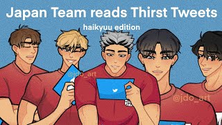 Haikyuu Characters Reads Thirst Tweets Japan Team