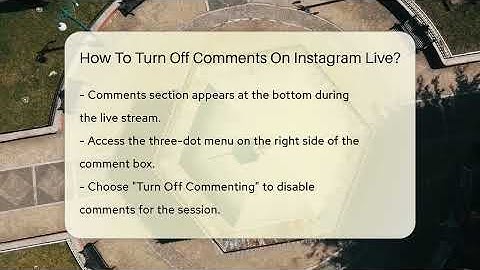 How To Turn Off Comments On Instagram Live? - Everyday-Networking