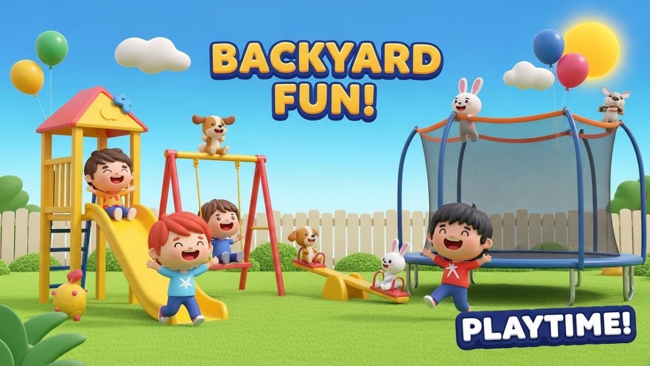 🎉 Весёлые игры на заднем дворе! Игры на свежем воздухе для детей 😄🎈