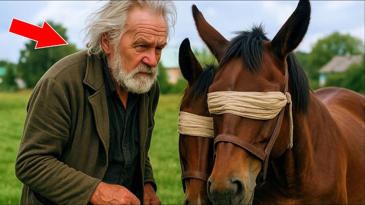 Rolnik uratował dwa konie, mając zawiązane oczy, a to, co wydarzyło się później, było SZOKUJĄCE!