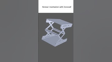 Scissor mechanism ⚙️ #ironcad #shorts #SmartMotion #Engineering #3dmodeling #Animation #cad  #3d