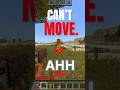 Minecraft But I Can’t Walk 😳 #minecraft #shorts