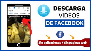 Como DESCARGAR VIDEOS de Facebook en el celular | Super truco que pocos conocen en Facebook, Sin APP screenshot 3