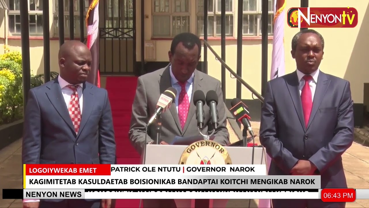 NAROK GOVERNOR ASSURES RESIDENTS OF IMPROVED SERVICE DELIVERY, ANNOUNCES CABINET RESHUFFLE