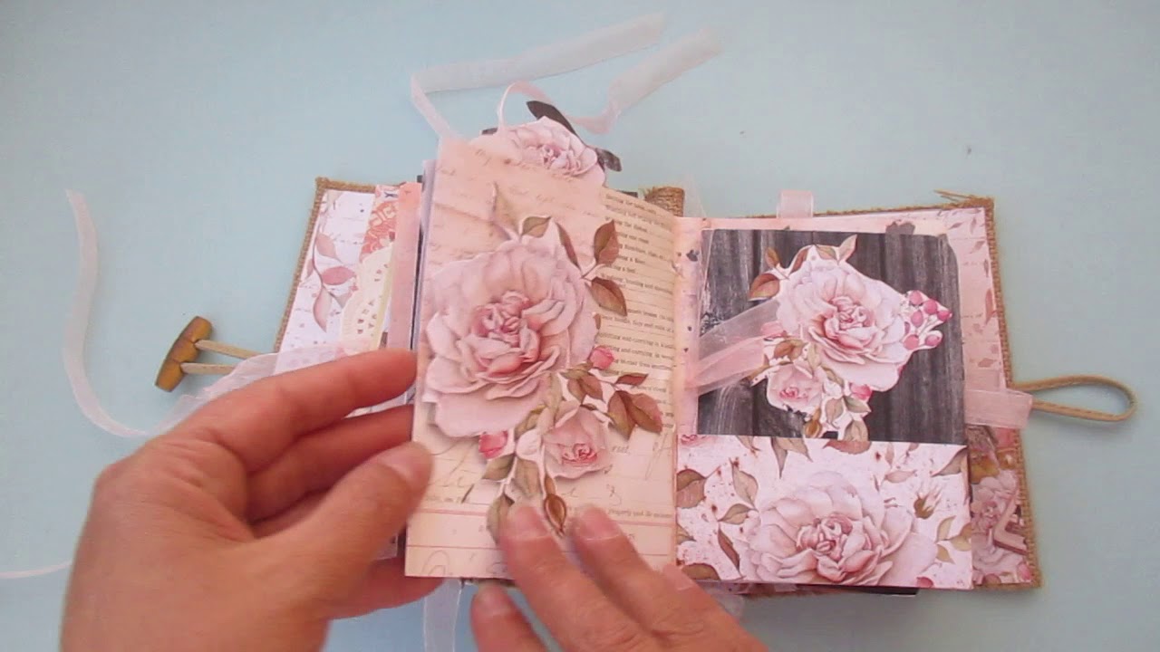 Scrapbooking Mini Album "Dear Diary" with Mintay papers YouTube
