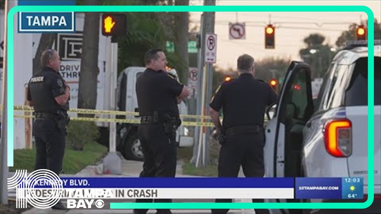 Pedestrian killed at Armenia and Kennedy in Tampa - YouTube