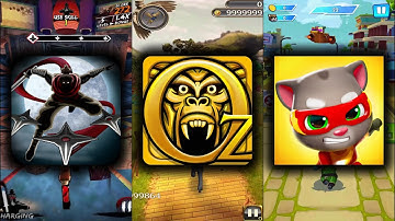 Yurei Ninja Vs Temple Run Oz Vs Talking Tom Hero Dash - Endless Run Game Play