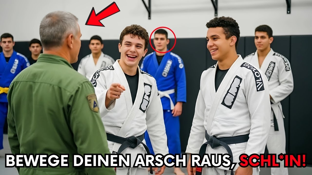 Schwarzgurt forderte alten Veteranen zum Lachen heraus – was dann geschah, ließ das Studio frieren