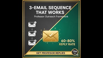 3-Email Sequence That Gets Professors to Reply Fast (60–80% Response Rate!)