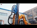 top hammer hydraulic system seft propelled crawler rock blasting drilling rig with dust collector