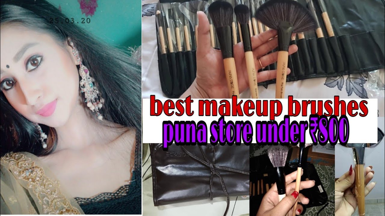 Puna store makeup brushes set of 24 !! Best affordable makeup brushes