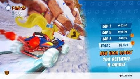 [CTR:NF] Blizzard Bluff (Beating N.Oxide Ghost)