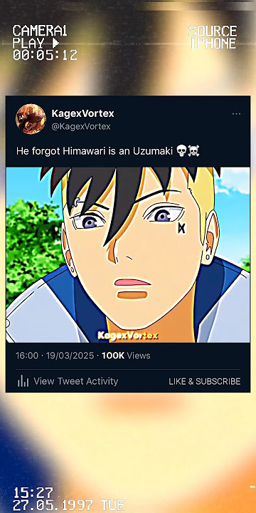 Himawari shocked Kawaki ☠️💀 #shorts #viral