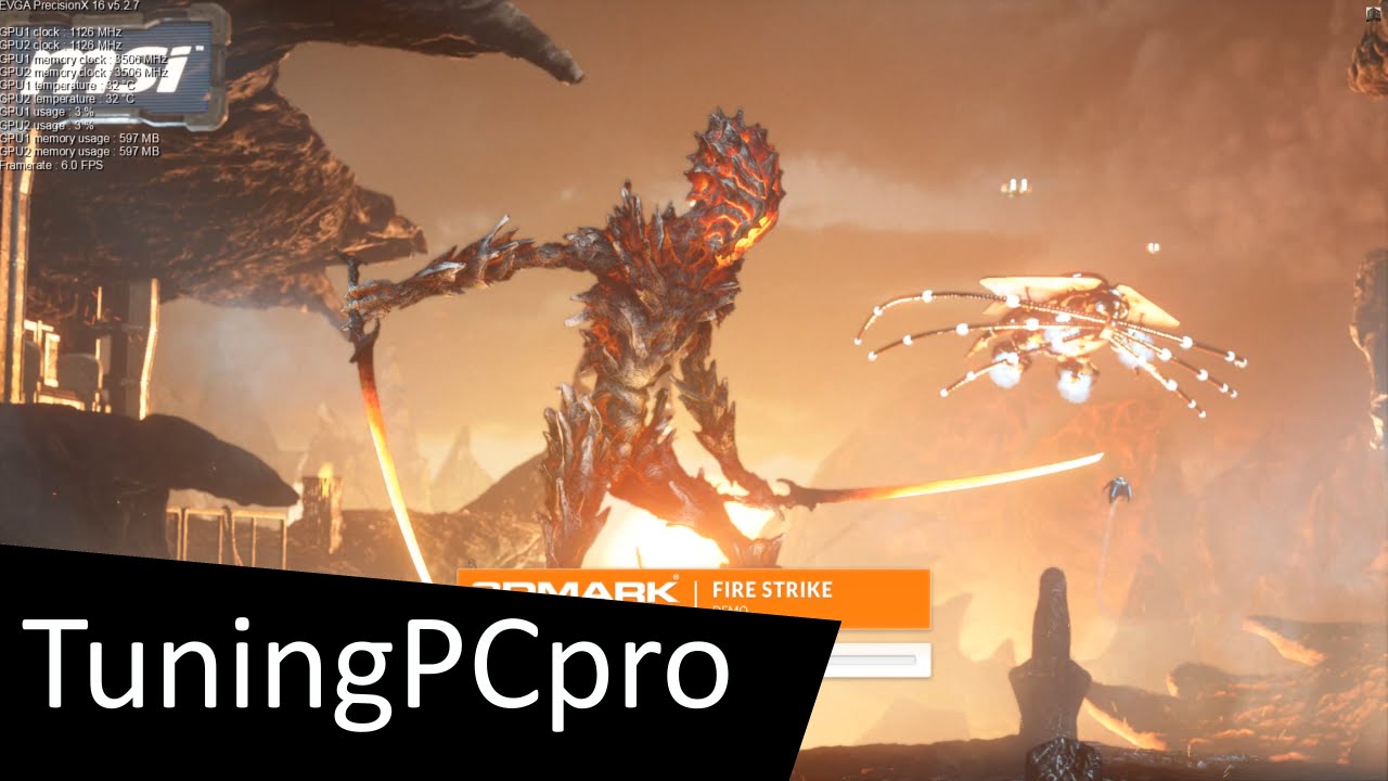 3Dmark Fire Strike SLI GTX 980    [ full video ]