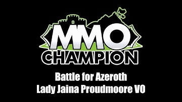 Patch 8.3 VO - Lady Jaina Proudmoore