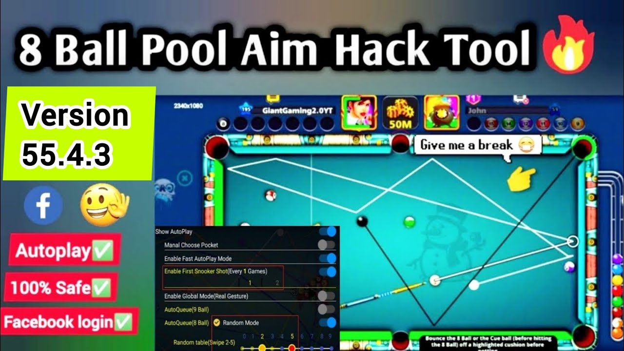 8 Ball Pool MOD MENU 55.4.3 New Latest Version Download