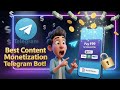 How To Sell Your Files on Telegram 🔥 No Hidden Charges ( 100% FREE ) Telegram File Monetization Bot