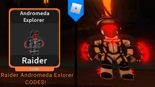 How To Get Raider Andromeda Explorer Skins In Codes Toy Defenders Roblox