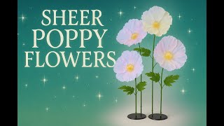 ShopWildThings Sheer Poppy Flowers - Behind the Scenes Peek Versatile Props for Parties & Events screenshot 4