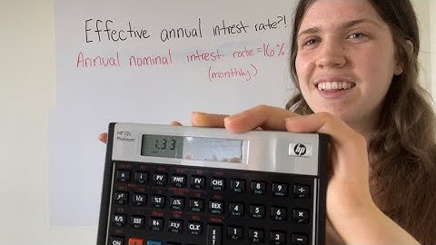 How To Find Effective Annual Interest Rate on an HP12c Financial Calculator