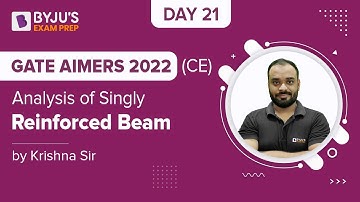 GATE AIMERS 2022 | CE | Design of Concrete Structures (RCC) | Singly Reinforced Beam