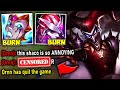 I COPIED PINK WARD'S SHACO TOP BUILD AND MADE ORNN RAGE QUIT - League of Legends