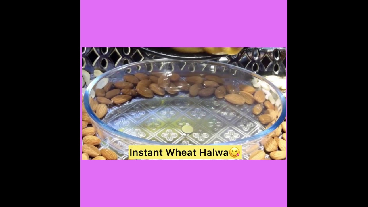 Instant Wheat Halwa😋5 mins Recipe | #shorts