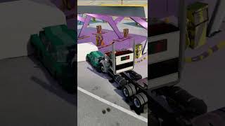 Massive Truck Crash Test Gone Wrong #shorts #beamng #destruction #beamngdrive #beamngrao