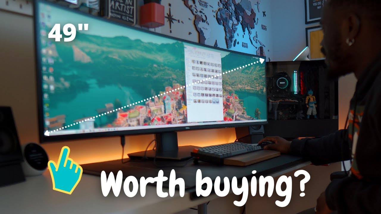 Using 49 Inch Monitor Screen 49 inch monitor - Worth buying? | Dell UltraSharp 49 Curved Monitor ...