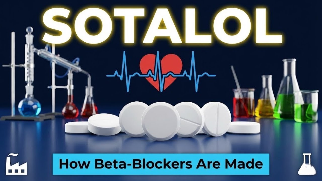 Sotalol Manufacturing Process | Beta-Blocker Heart Medicine Factory | How  Drugs Are Made