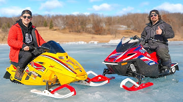 Mini Snowmobile Testing
