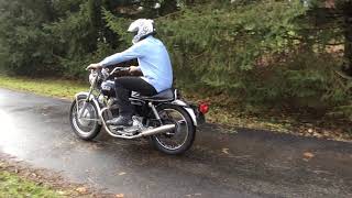 1969 Norton Commando Cold Start and Run
