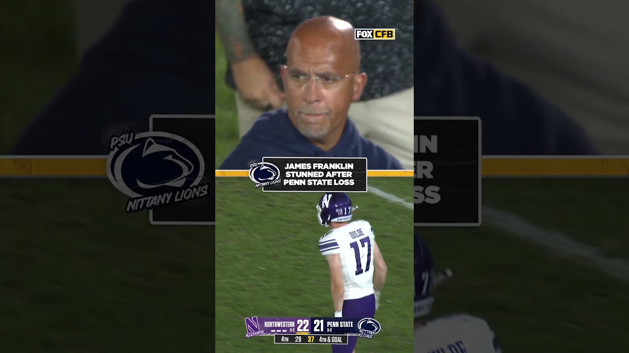 James Franklin reacts to Penn State third straight loss 😬 #pennstate #cfb #football