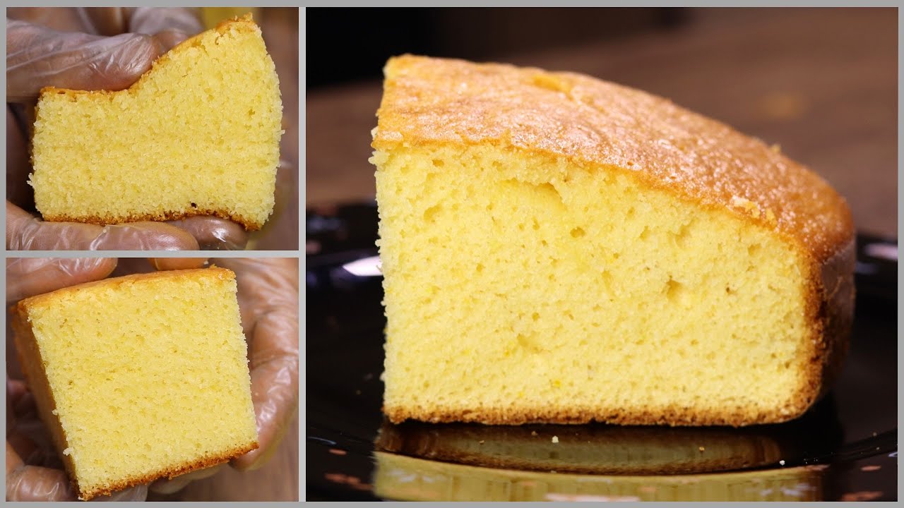 كيكه البرتقال في الخلاط في خمس دقايق❗كيكة هشه وطريه وبدون فرغات❗سر إرتفاع الكيك