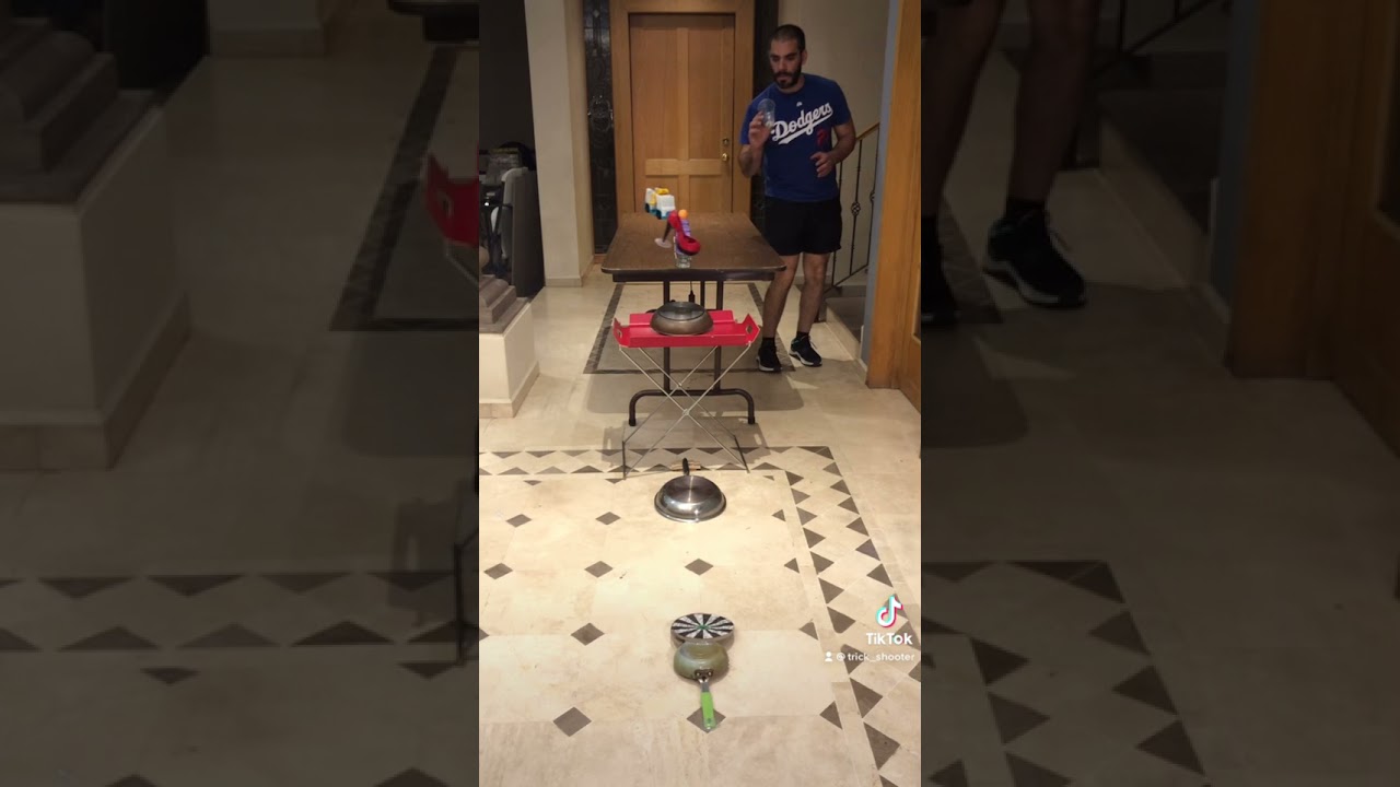 Imposible trickshot ! By trickshooter  Cups + Pans + darts + obstacles best of 2021